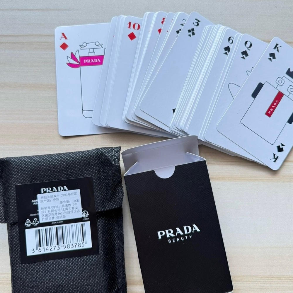 Prada Beauty Playing Cards